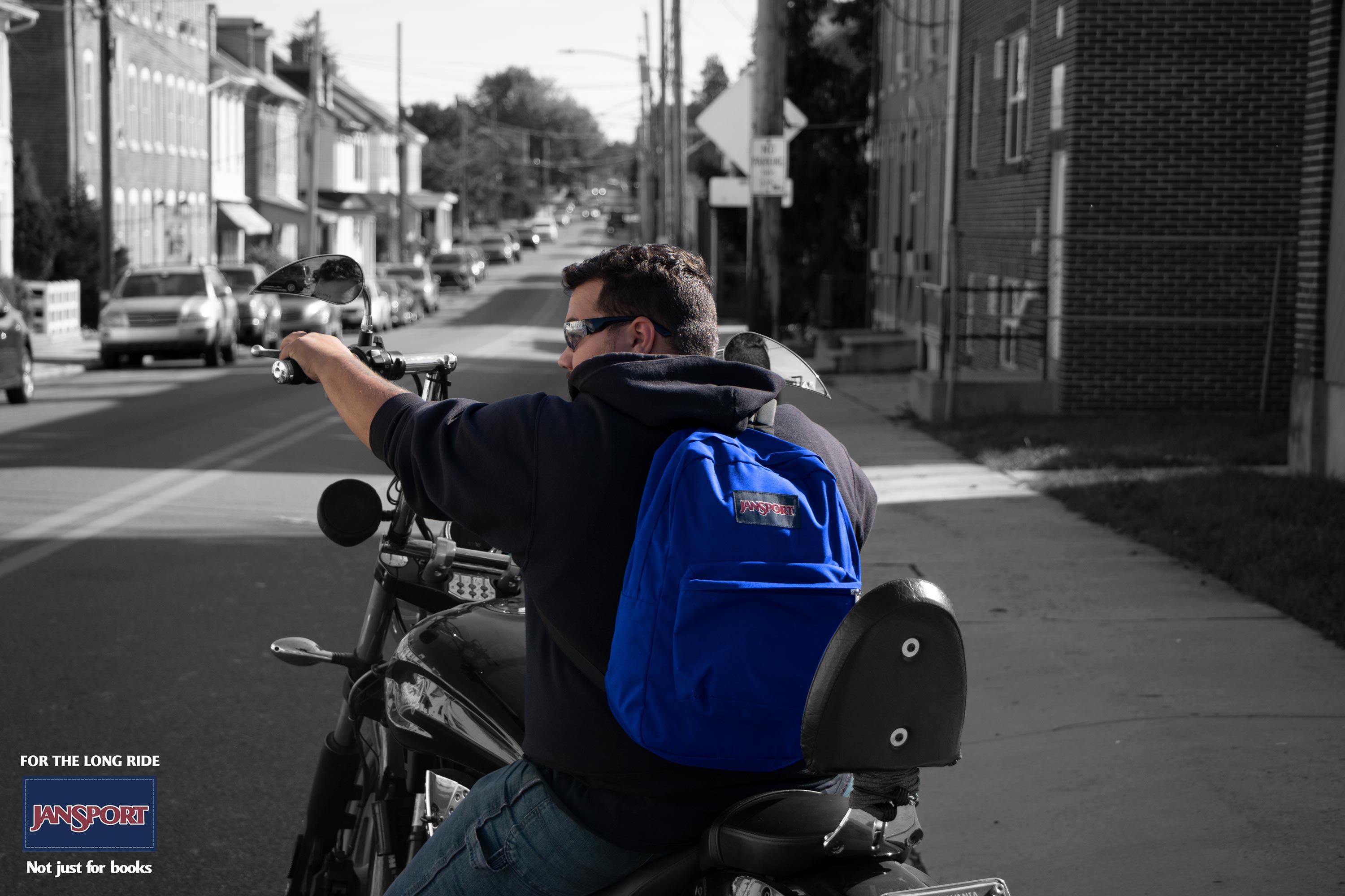 Biker Jansport Ads